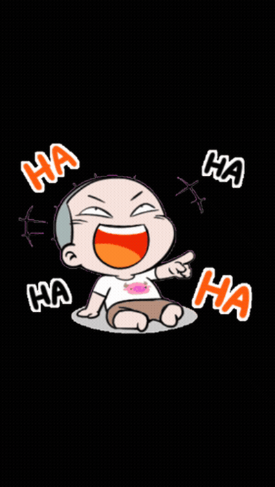 A Cartoon Of A Man Laughing With The Words Ha Ha Ha Tiger Mohalla On The Bottom GIF