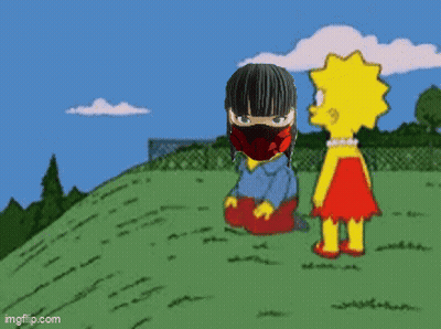 A Cartoon Of A Man Laying On The Ground Next To A Girl Standing Next To Him . GIF