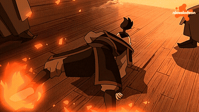 A Cartoon Of A Man Laying On The Ground With A Nickelodeon Logo In The Background GIF