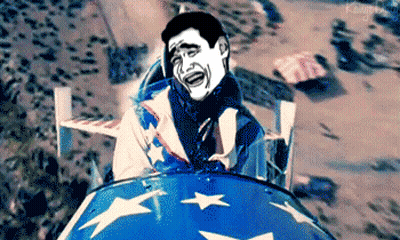 A Cartoon Of A Man Riding A Roller Coaster With A Smiley Face On It GIF