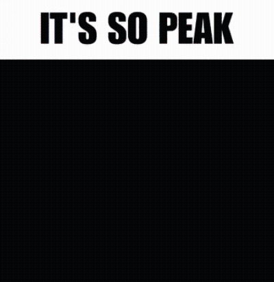 A Cartoon Of A Man Screaming With The Words It 'S So Peak GIF