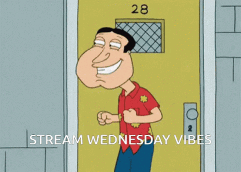 A Cartoon Of A Man Standing In Front Of A Door That Says 28 On It GIF
