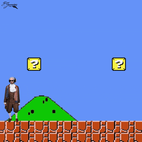 A Cartoon Of A Man Standing On A Brick Wall With The Words You Are Blocked Above Him GIF