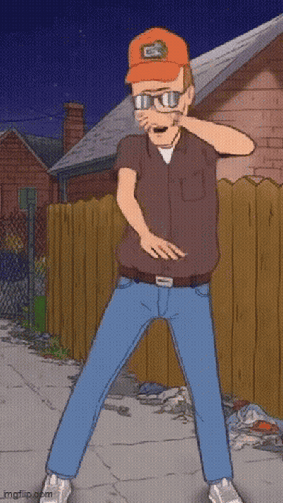 A Cartoon Of A Man Wearing A Hat And Glasses GIF