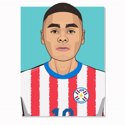 A Cartoon Of A Man Wearing A Red And White Striped Shirt With The Number 10 GIF