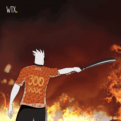 A Cartoon Of A Man Wearing A Shirt That Says Wix GIF
