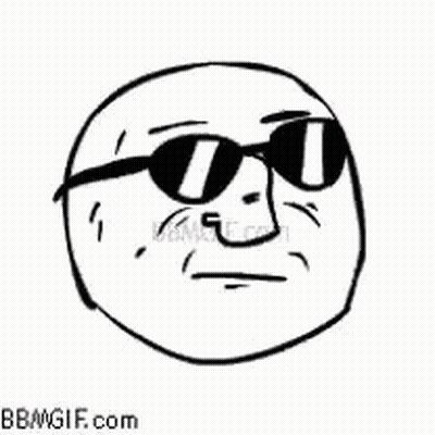 A Cartoon Of A Man Wearing Sunglasses With The Words `` Mother Of God '' Written Above Him . GIF