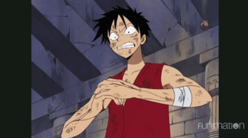 A Cartoon Of A Man With A Bandage On His Arm Is Shown On Funimation GIF
