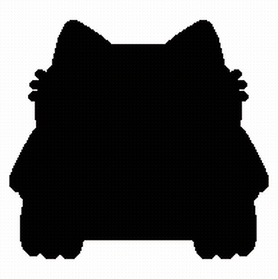 A Cartoon Of A Man With A Beard And A Cat 'S Head GIF