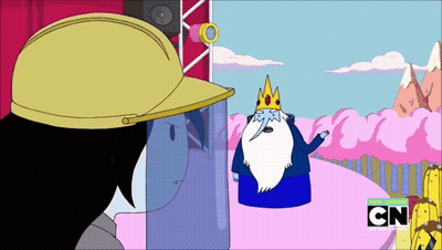 A Cartoon Of A Man With A Beard And A Crown Says Cn On The Bottom Right GIF