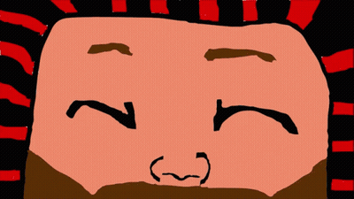 A Cartoon Of A Man With A Beard And Glasses GIF