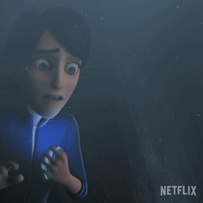 A Cartoon Of A Man With A Beard And Mustache With A Netflix Logo In The Background GIF