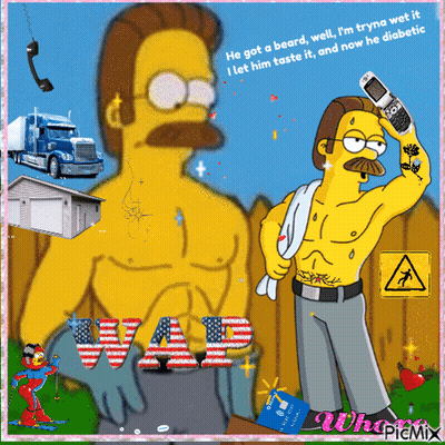 A Cartoon Of A Man With A Beard And The Word War Written On It GIF