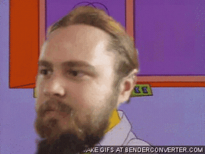 A Cartoon Of A Man With A Beard Is Being Made By Benderconverter.com GIF