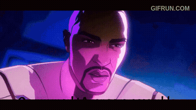 A Cartoon Of A Man With A Beard Looking At The Camera With Gifrun.com In The Corner GIF