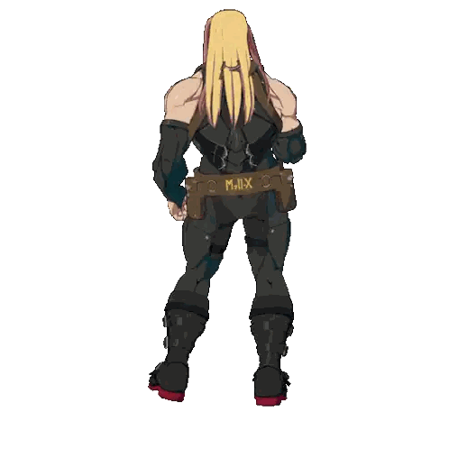 A Cartoon Of A Man With A Belt That Says Milk On It Sticker