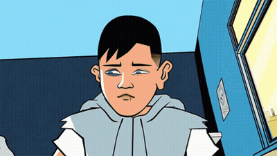 A Cartoon Of A Man With A Black Eye GIF