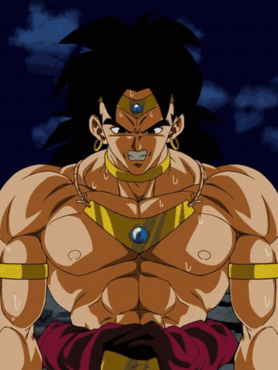A Cartoon Of A Man With A Blue Circle On His Head GIF