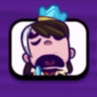 A Cartoon Of A Man With A Crown On His Head Is Yawning . GIF