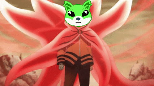 A Cartoon Of A Man With A Green Cat Head GIF