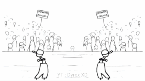 A Cartoon Of A Man With A Hat And A Sign That Says Ayuhhhh GIF