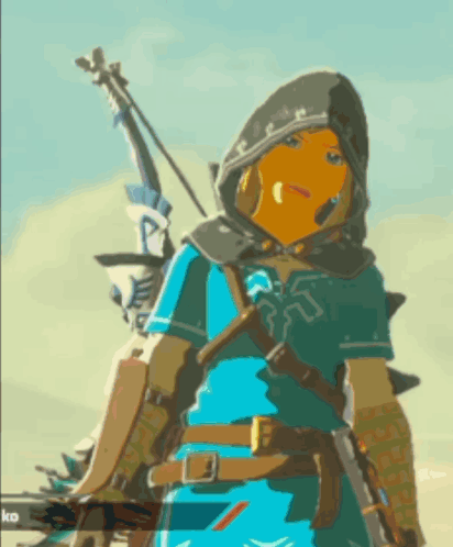 A Cartoon Of A Man With A Hood And A Bow And Arrow GIF