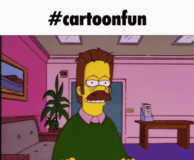 A Cartoon Of A Man With A Mustache And The Words #Cartoonfun On The Bottom GIF