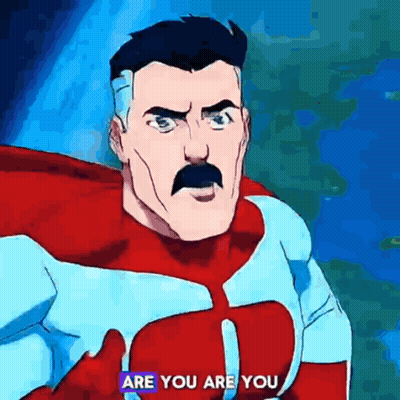A Cartoon Of A Man With A Mustache Says Are You Are You GIF