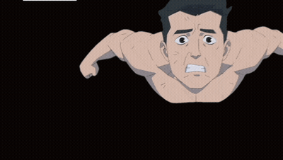 A Cartoon Of A Man With A Picture Of Morgan Freeman And The Words False Below Him GIF