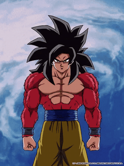 A Cartoon Of A Man With A Red Shirt And Black Hair GIF