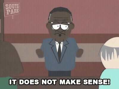 A Cartoon Of A Man With A Sign That Says South Park GIF