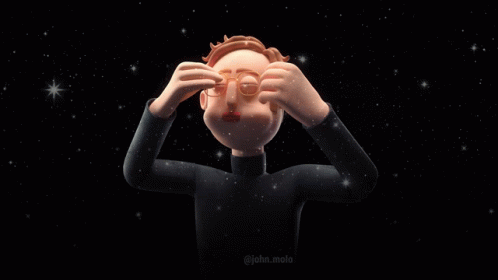 A Cartoon Of A Man With A Smoke Ring Around His Head Says @John.melo On The Bottom GIF
