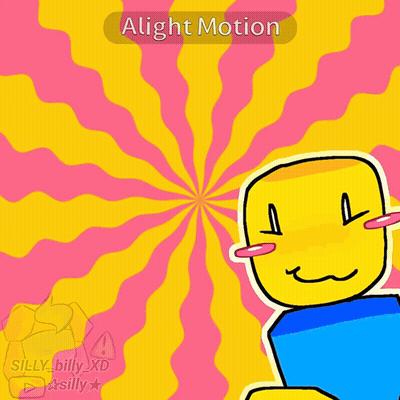 A Cartoon Of A Man With A Star On His Head And The Words Alight Motion Above Him GIF