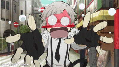 A Cartoon Of A Man With A Surprised Look On His Face And The Words Make Gif Anime Below Him GIF