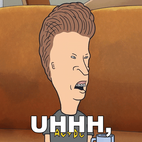 A Cartoon Of A Man With Braces And The Word Uhhh GIF