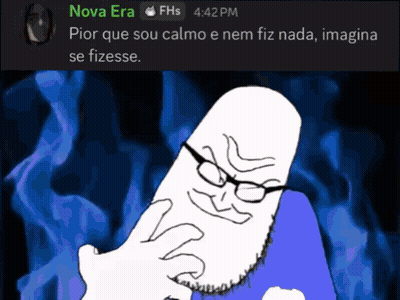 A Cartoon Of A Man With Glasses And A Beard Says Nova Era Fhs At 4:42 Pm GIF