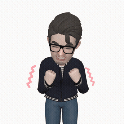 A Cartoon Of A Man With Glasses And A Black Jacket GIF