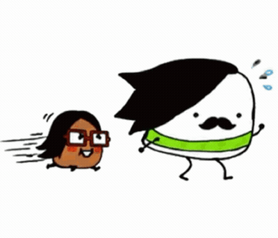 A Cartoon Of A Man With Glasses And A Mustache GIF