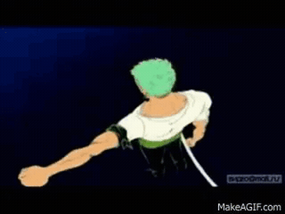 A Cartoon Of A Man With Green Hair And A White Shirt . GIF