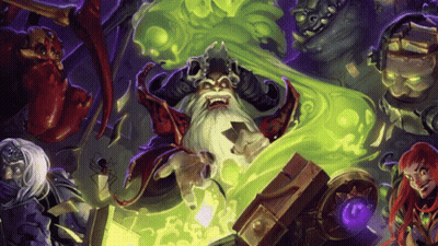 A Cartoon Of A Man With Horns And A Beard Surrounded By Monsters GIF