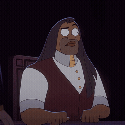 A Cartoon Of A Man With Long Hair Says Okay You Caught Me GIF