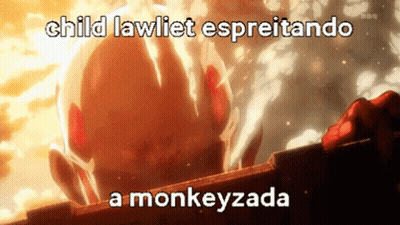 A Cartoon Of A Man With The Words Child Lawliet Espreitando A Monkeyzada On The Bottom GIF