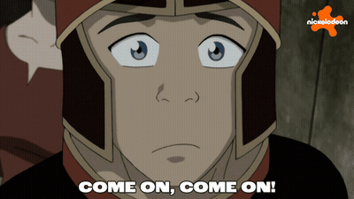 A Cartoon Of A Man With The Words Come On Come On GIF