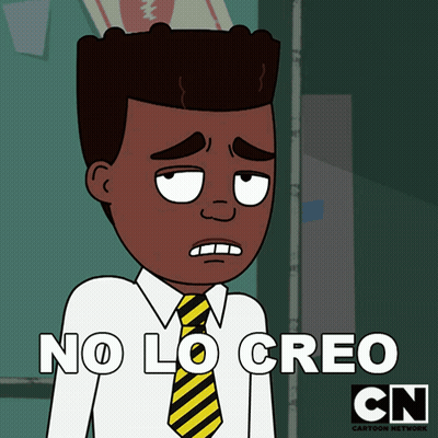 A Cartoon Of A Man With The Words No Lo Creo GIF