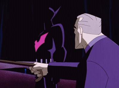 A Cartoon Of A Man With The Words None Of The Robins Ever Complained GIF