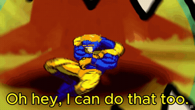 A Cartoon Of A Man With The Words Oh Hey I Can Do That Too GIF