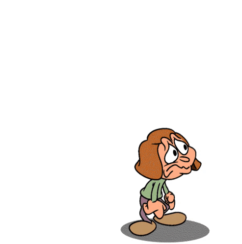 A Cartoon Of A Man With The Words Oh Man Not This Again Above Him GIF