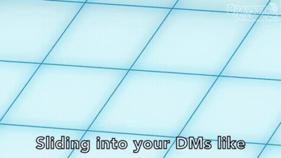 A Cartoon Of A Man With The Words Sliding Into Your Dms Like GIF