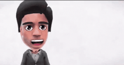 A Cartoon Of A Man With The Words You 'Re Sizzling Hot Written Above Him GIF