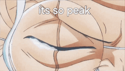 A Cartoon Of A Man With White Hair And Glasses With The Words It 'S So Peak GIF